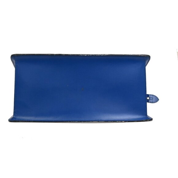 LOUIS VUITTON LV Logo Riviera Hand Bag Epi Leather Blue France - Picture 14 of 16